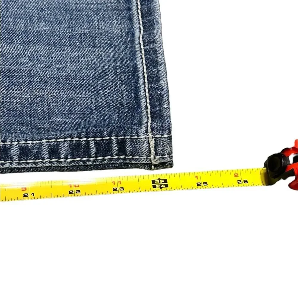 Miss Me Mid-Rise Easy Crop Jeans size 27 Distressed Embellished JE8344EC - Picture 2 of 10